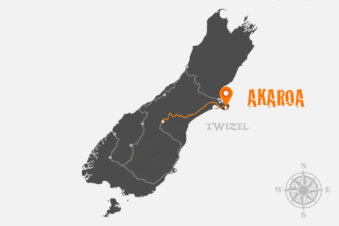 Twizel To Akaroa Driving Route