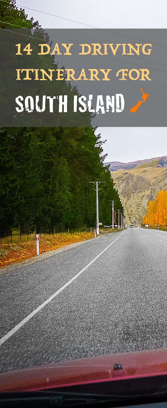 Driving Itinerary South Island New Zealand