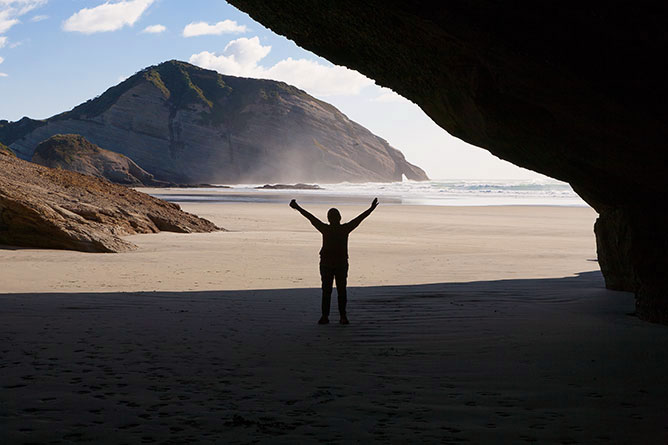 Wharariki Beach Caves