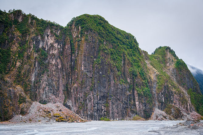 Cliff Face, Fox Glacier Valley