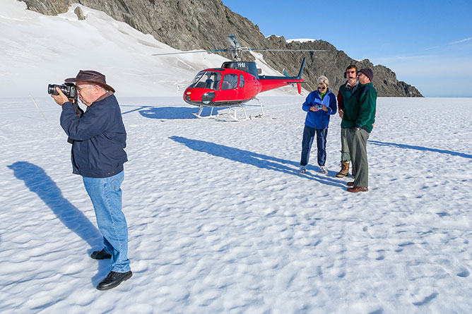 Landing On Top Of Fox Glacier